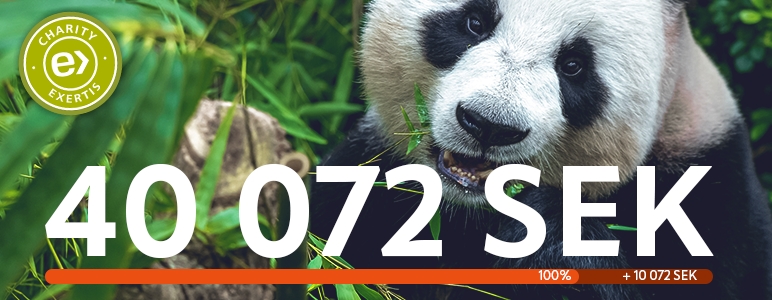 Vi nådde vårt veldedighetsmål for 2022 med WWF!